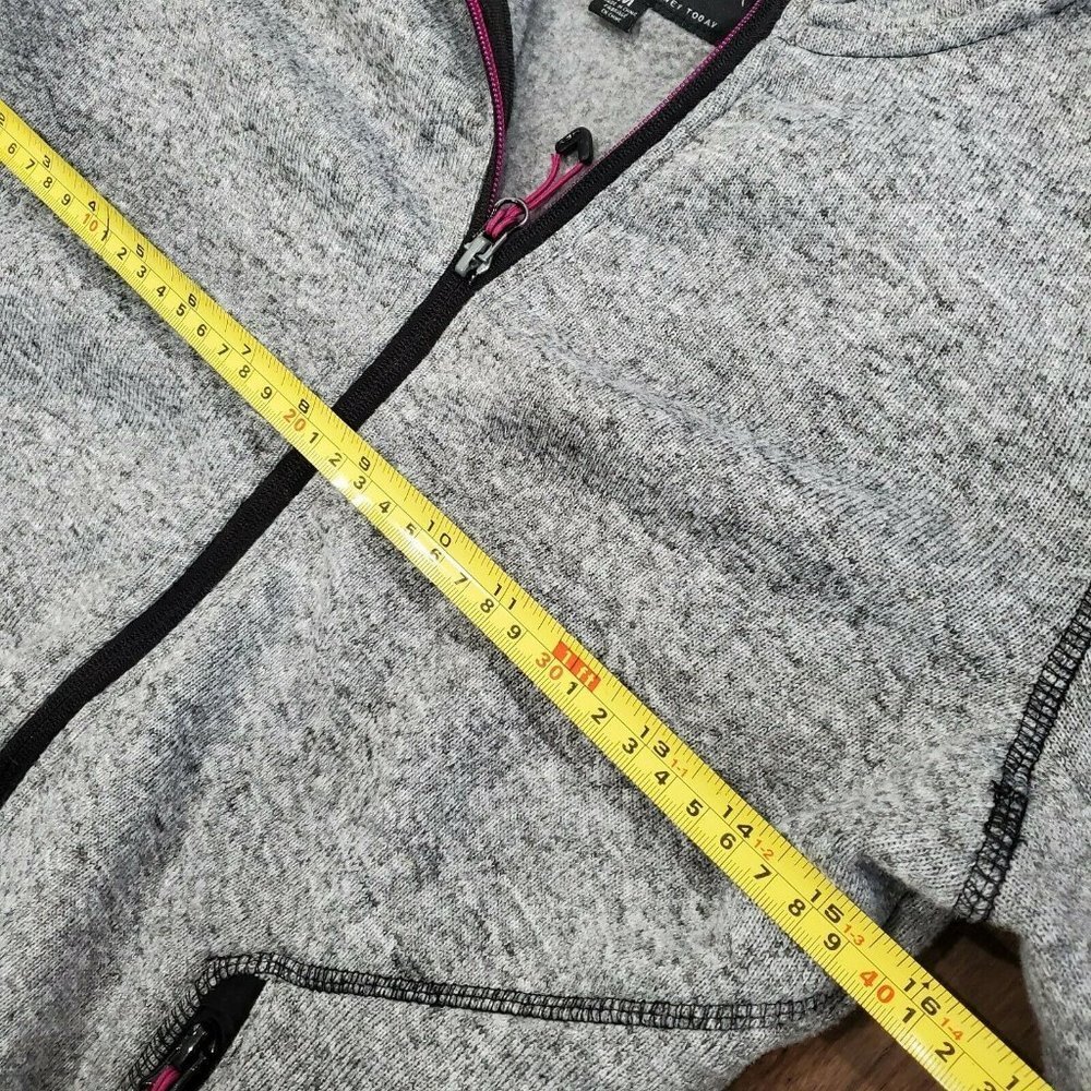 HFX High Performance Full Zip Hoodie in Heather Gray-Women Size M Heavy Duty - Picture 6 of 9